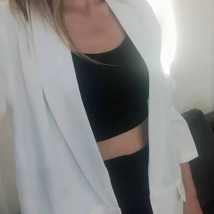 Blazer sastrero blanco