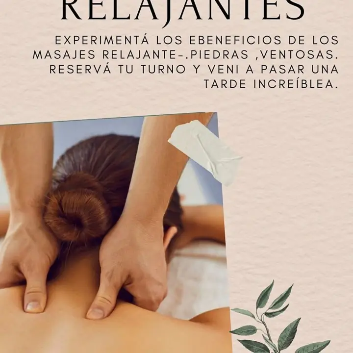 Masajes terapeutico Relajante con Piedras ,Ventosas