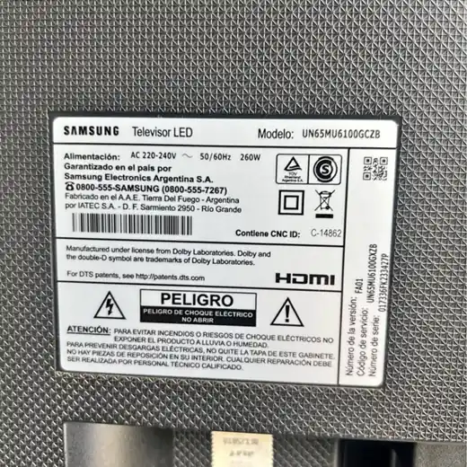 Smart tv samsung 65 pulgadas a reparar