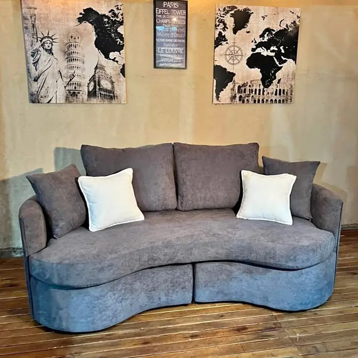 Sillon 3 cuerpos pana antimancha 2.10x90