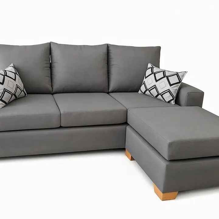Sillon Esquinero reversible 2 x 1.50 pana gris nuevo