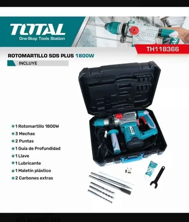 Rotomartillo 1800w Total Sds Plus 7.0j