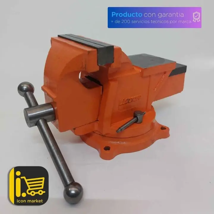 Morsa de Banco 4 Base Giratoria con Yunque Lusqtoff Lm04