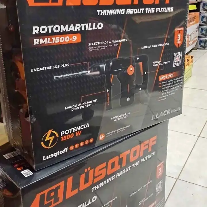 Rotomartillo 1500w Lusqtoff BLACK Series