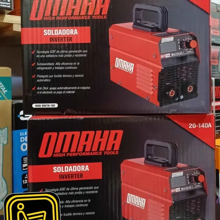 Soldadora inverter 140A omaha precio: 117.500