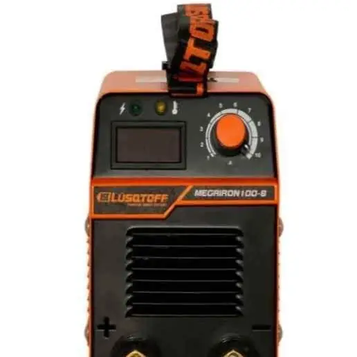Soldadora Inverter Megairon 100-8 Lusqtoff display digital + Mascara fotosensible
