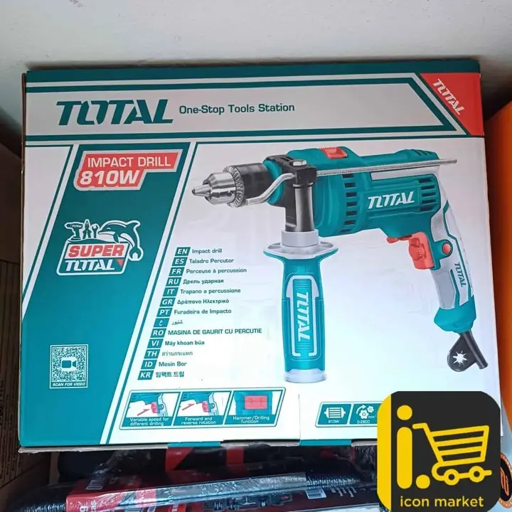 Taladro Atornillador Eléctrico Total 810w. 66.000