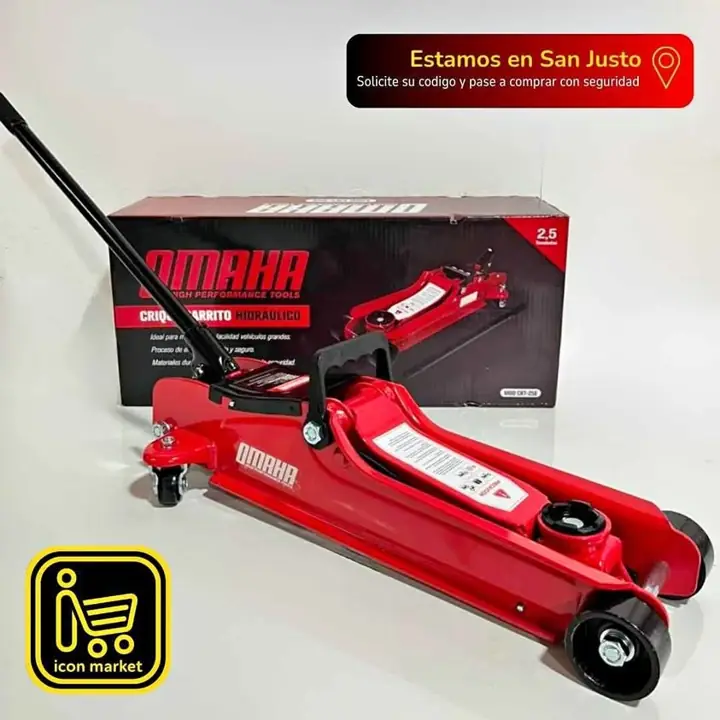 Crique Carrito Hidráulico Extra Chato OMAHA 2,5T