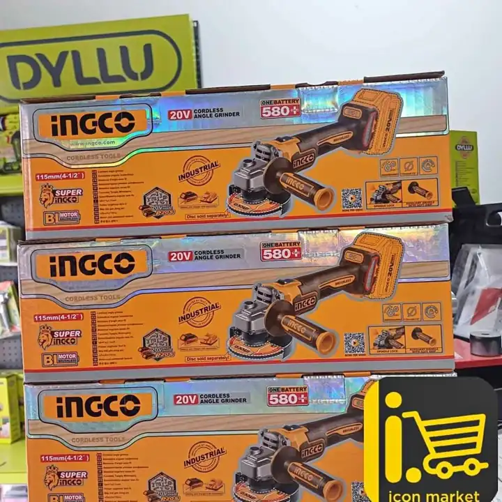 Amoladora Angular Inalámbrica Brushless Ingco (Sola)