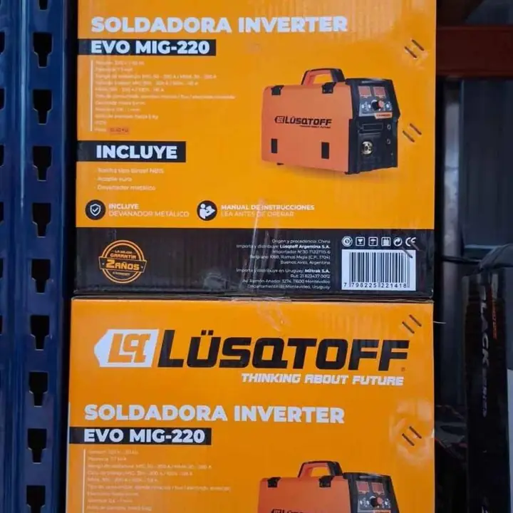 Soldadora mig con/sin gas inverter mma-mig dual