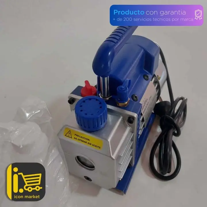 Bomba de Vacío Eurotech Profesional 1 Etapa – 70 L/min | 1/4 HP | 220V