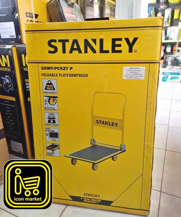 Carro Plataforma 4 Ruedas 150kg Stanley Precio: 96.000