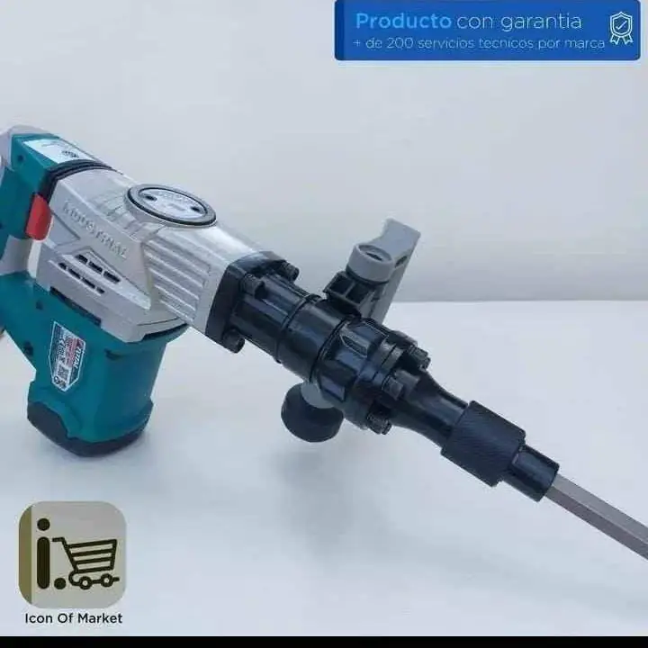 Martillo Demoledor profesional 20j Hexagonal 1300w Maletín Y Cinceles
