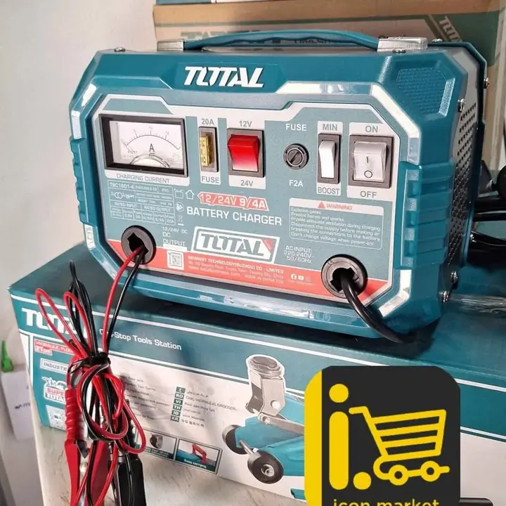 Cargador de batería TOTAL, modelo TBC1601