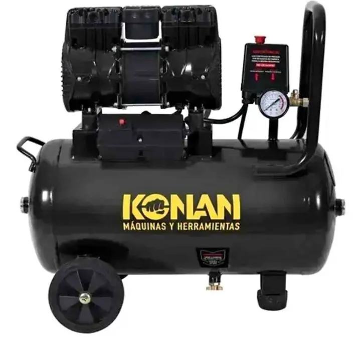 Compresor 50Lts 1.5Hp sin Aceite KONAN + 3 Accesorios 245.000