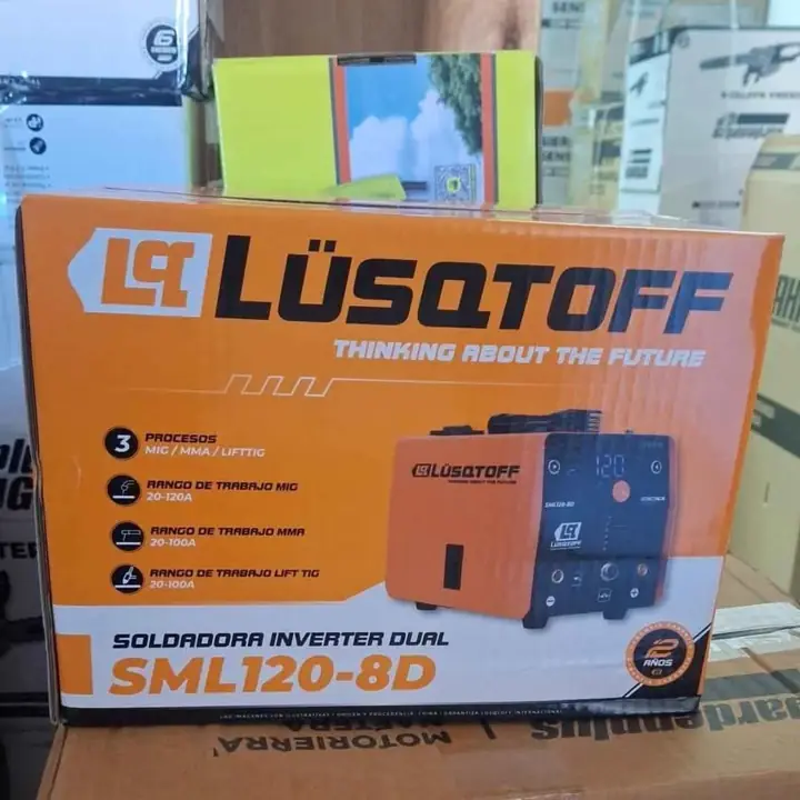 Soldadora Inverter lusqtoff mig maa lifttig sml 120-8D