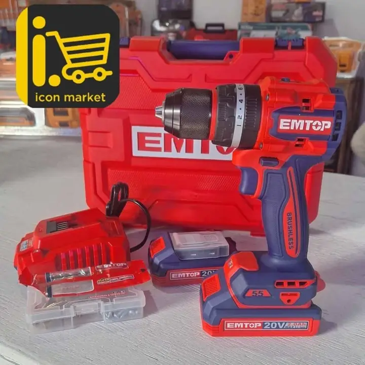 Atornillador percutor inalambrico Brushless 13mm 2 batería 2Ah 1 cargador nuevo garantía