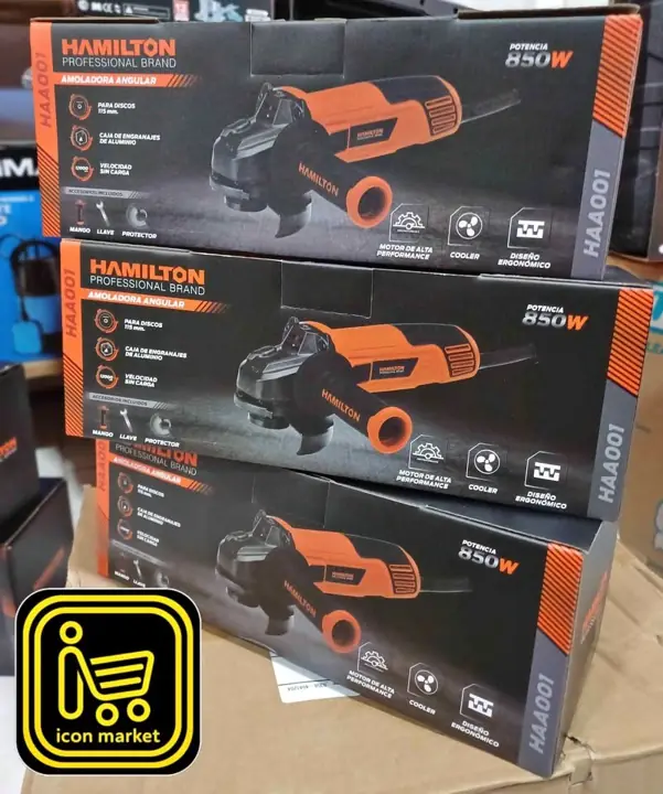 Amoladora angular 4" 1/2 850W hamilton