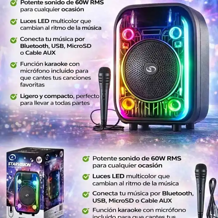 Parlante 6.5 pulgadas RGB