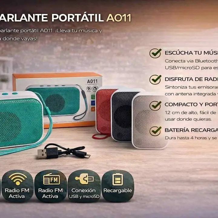Parlante bluetooth portatil