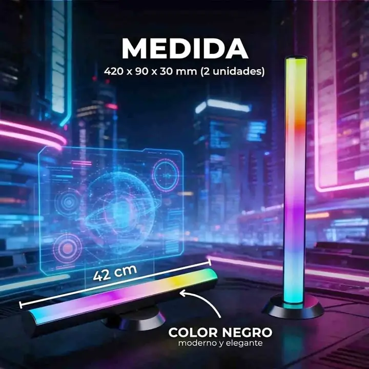 Luces de ambientacion 42 cm - RGB - glob