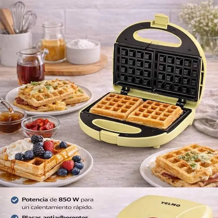 Waflera electrica 900W yelmo