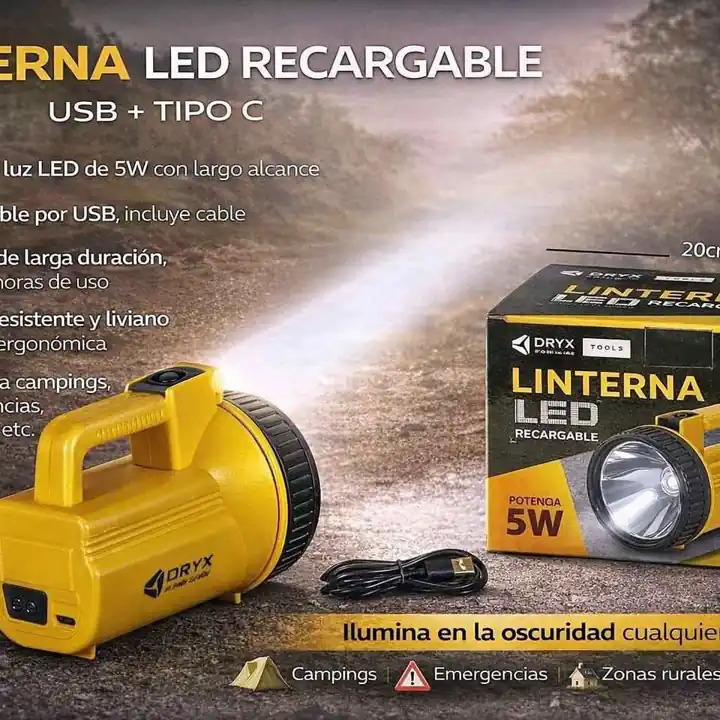 Linterna LED busca huella