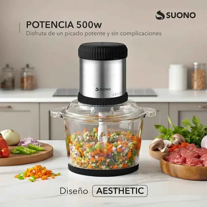 Picadora de alimentos 2 lts 500W suono negra