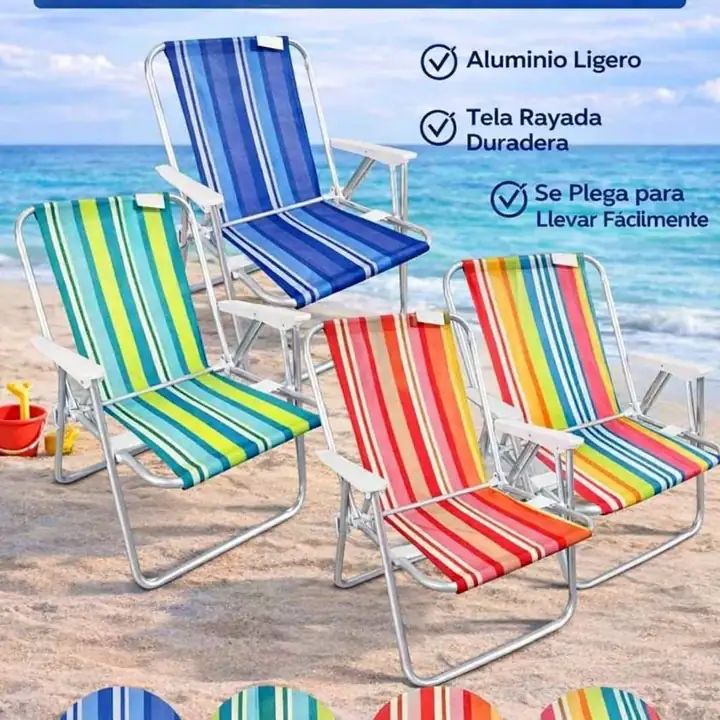 Reposera de aluminio fija - lagos