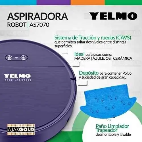 Aspiradora robot inteligente yelmo