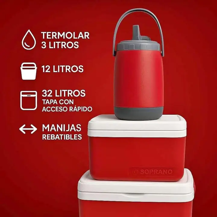 Conservadora 3 en 1 soprano - 32 lts + 12 lts