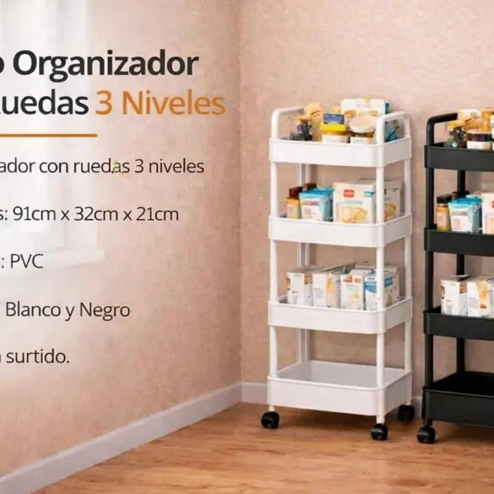 Carro organizador con ruedas 4NIVELES