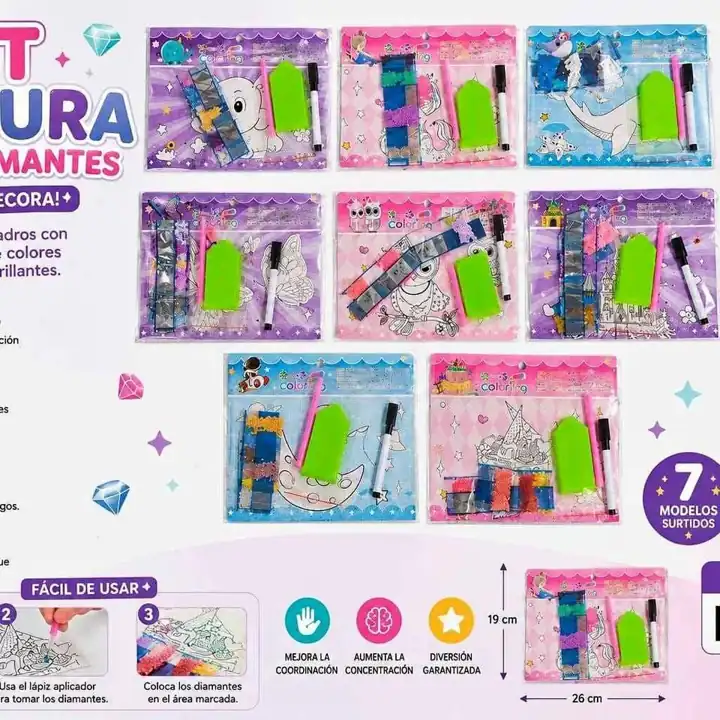 Kit pintura con diamantes X1