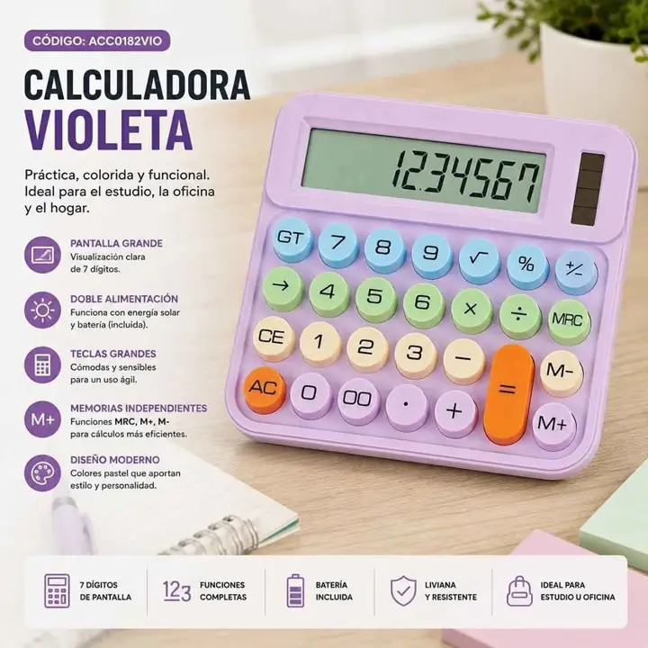 Calculadora violeta