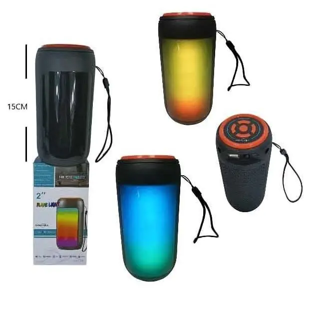 Parlante bluetooth LED 2" RGB FM