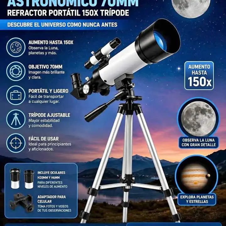 Telescopio astronomico 70MM