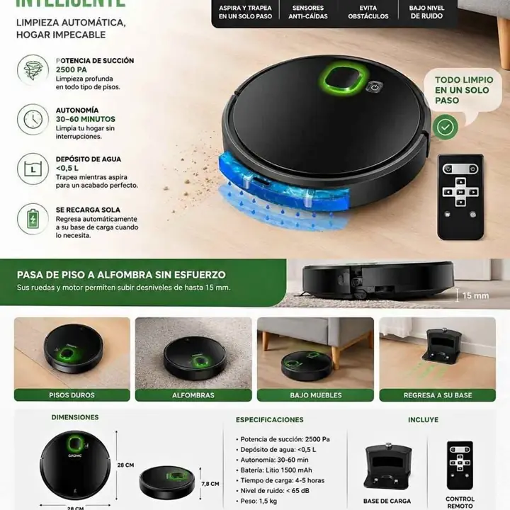 Aspiradora robot potente