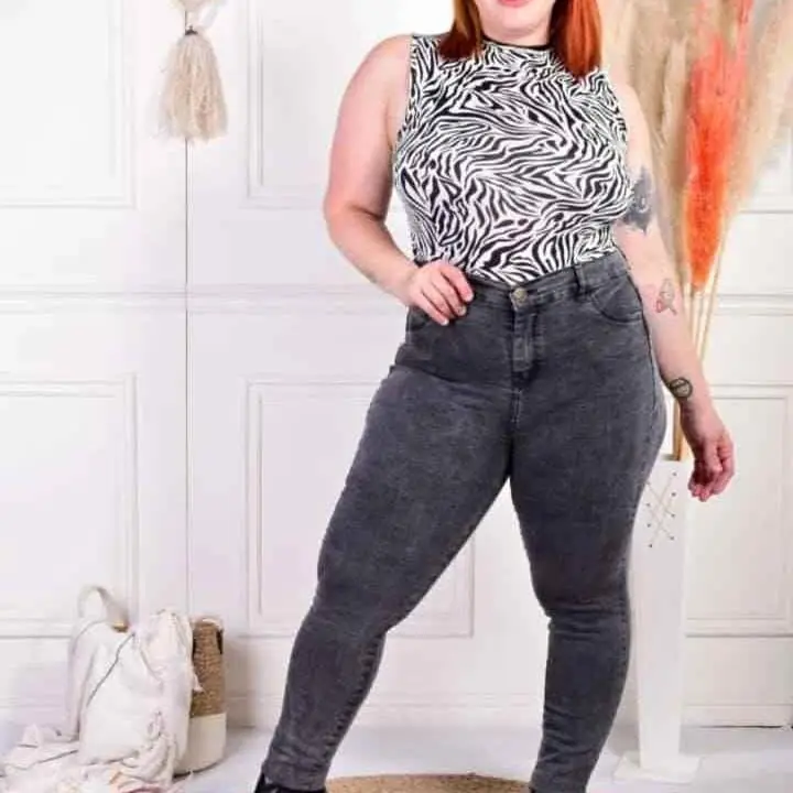 Jean chupín especial gris