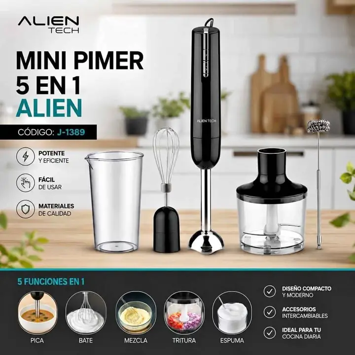 Mini pimer negra 5 3N 1 alien tech