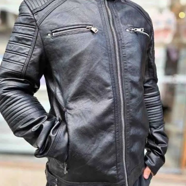 Campera de cuero "YD" de hombre