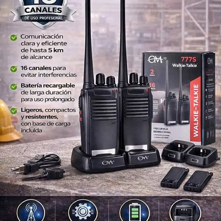 2 Walkie talkie 16 canales