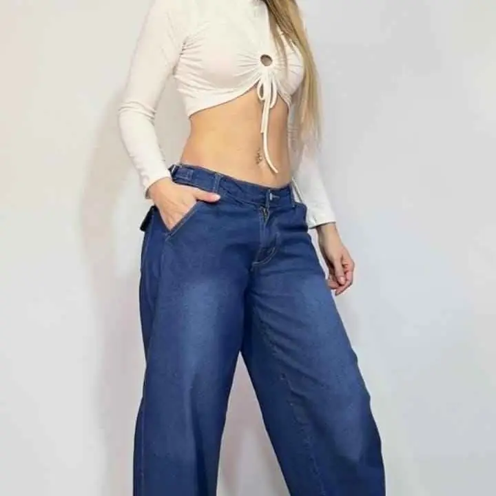 Baggy azul con y sin regulador