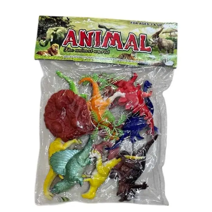 Dinosaurio en bolsa flúor chico