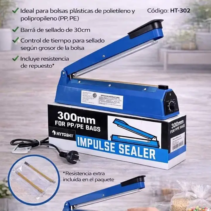 Sellador de bolsas 300MM