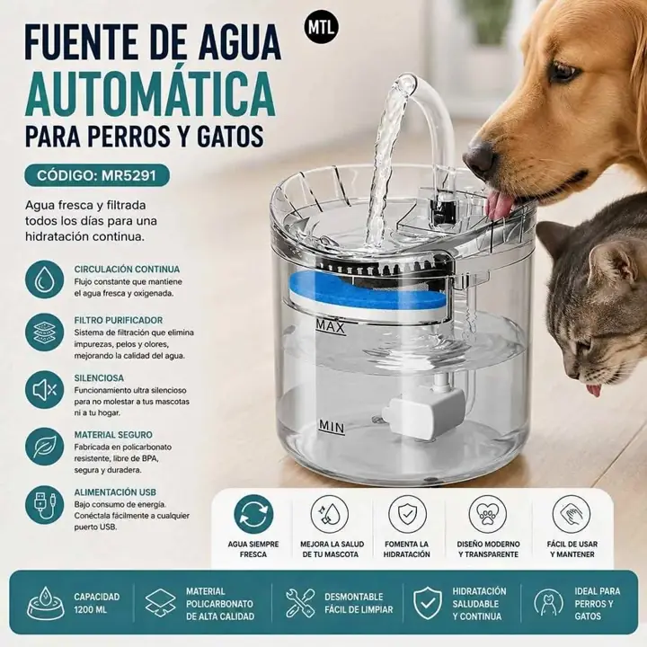 Bebedero dispenser de mascota