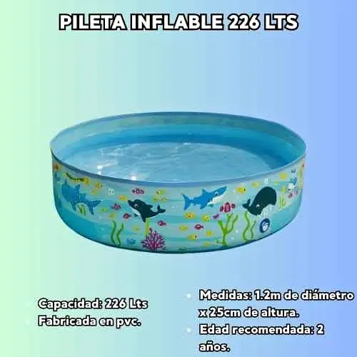 Pileta estructural redonda 226 lts