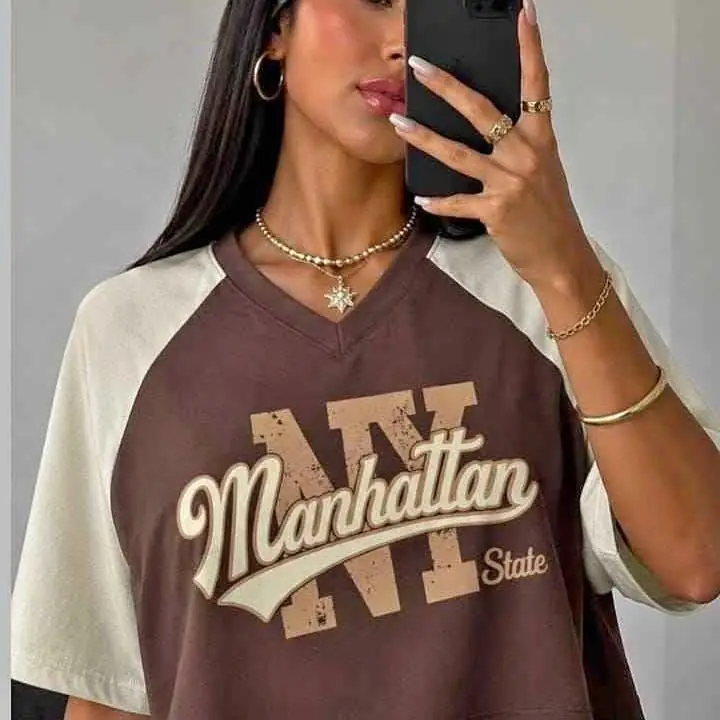 Remera escote en V