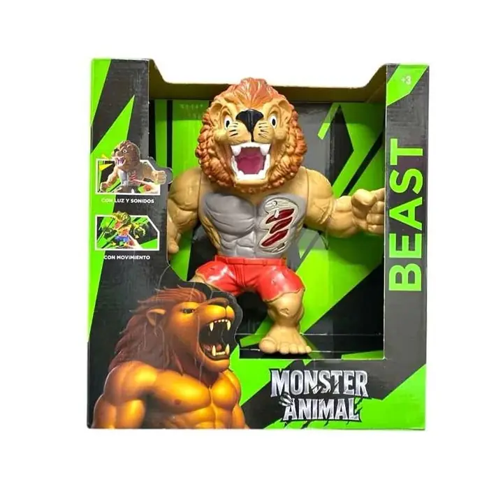 Monster animal León con luz y sonido