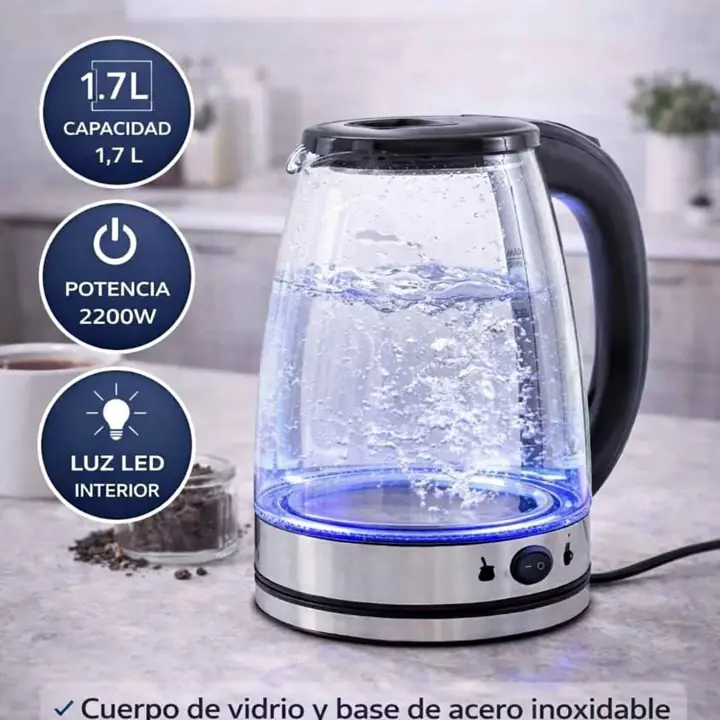 Pava electrica vidrio - LED - corte mate - Kanji