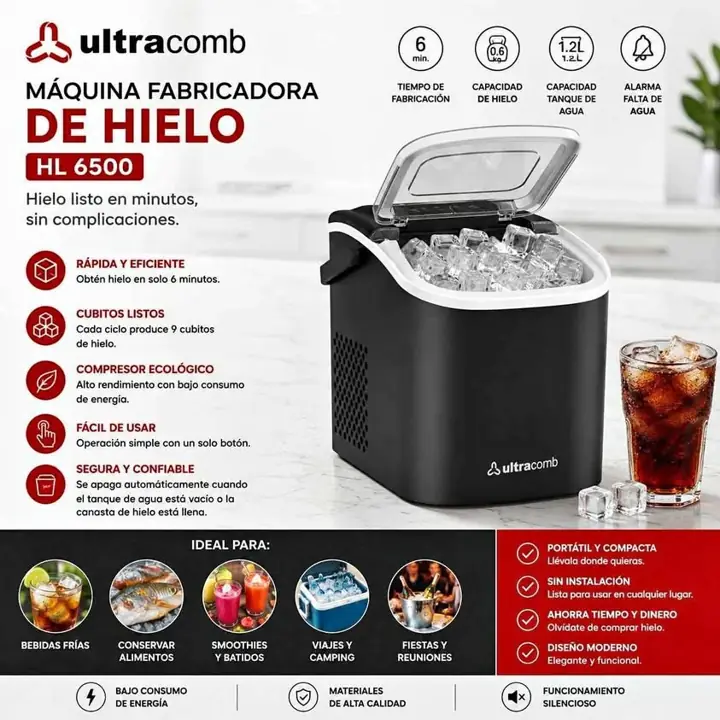 Maquina fabricadora de hielo Ultracomb